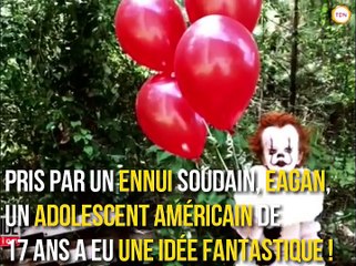 Cet adolescent déguise son frère de 3 ans en le clown de "Ça"
