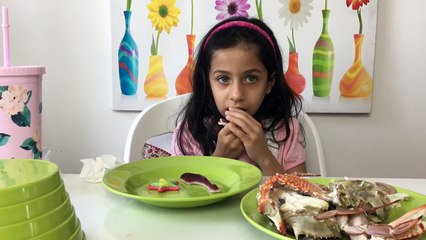 الأكل الحقيقي ضد الجيلاتين!!  سلطعون؟فرشاة أسنان؟!| !Real Food Vs Gummy Food