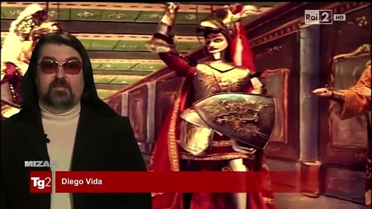 Diego Vida intervistato su RAI 2 per i Pupi Siciliani