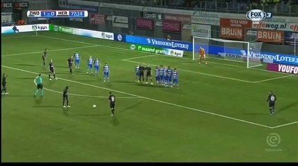 Jamiro Monteiro Free Kick Goal vs Zwolle (1-1)