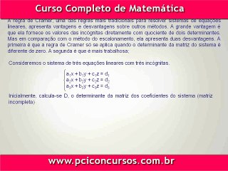 Sistema Linear Classificação