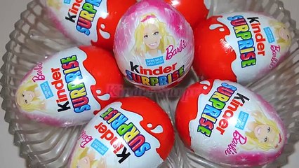 Download Video: Barbie Kinder Surprise Eggs Unboxing with Surprise Barbie Dolls and Toys