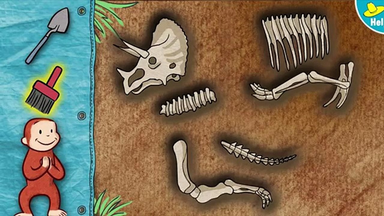 Fun Games For Kids - Curious George Find The Dinosaur- Cartoon Games For Kids