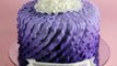Purple Fondant Ruffle Cake- Rosies Dessert Spot