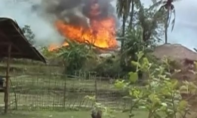 Kebakaran Besar Lahap Sejumlah Rumah Warga Rohingya