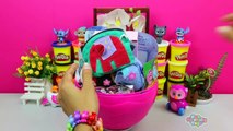 GIANT Angel Surprise Egg Play Doh - Lilo & Stitch My Little Pony Disney Frozen Mickey Mouse Toys