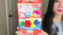 Real Food vs. Gummy Food! Yummy Nummies Gummy Goodies Maker DIY kit for kids Princess ToysReview