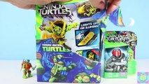 Teenage Mutant Ninja Turtles Out of the Shadows Mega Bloks Mikey Turbo Board & Foot Soldier!