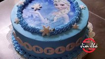 Decoración Facil de Torta Frozen de Chantilly