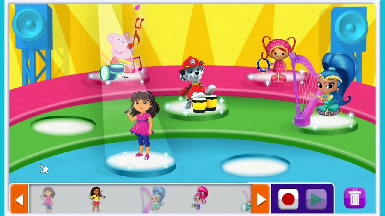 Nick Jr. Music Maker w/Peppa Pig, Umizoomi, Paw Patrol, Dora, Shine - best app demos - Philip