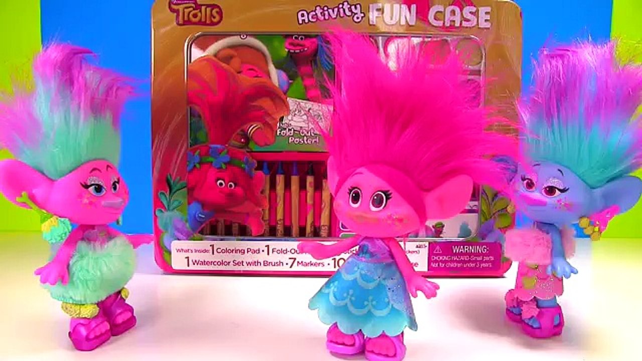 Trolls Movie Jumbo Activity Kit with Paint, Coloring, Crayons, Markers and Stickers | Fizzy Toy Show