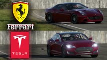 TESLA P100D VS FERRARI 458