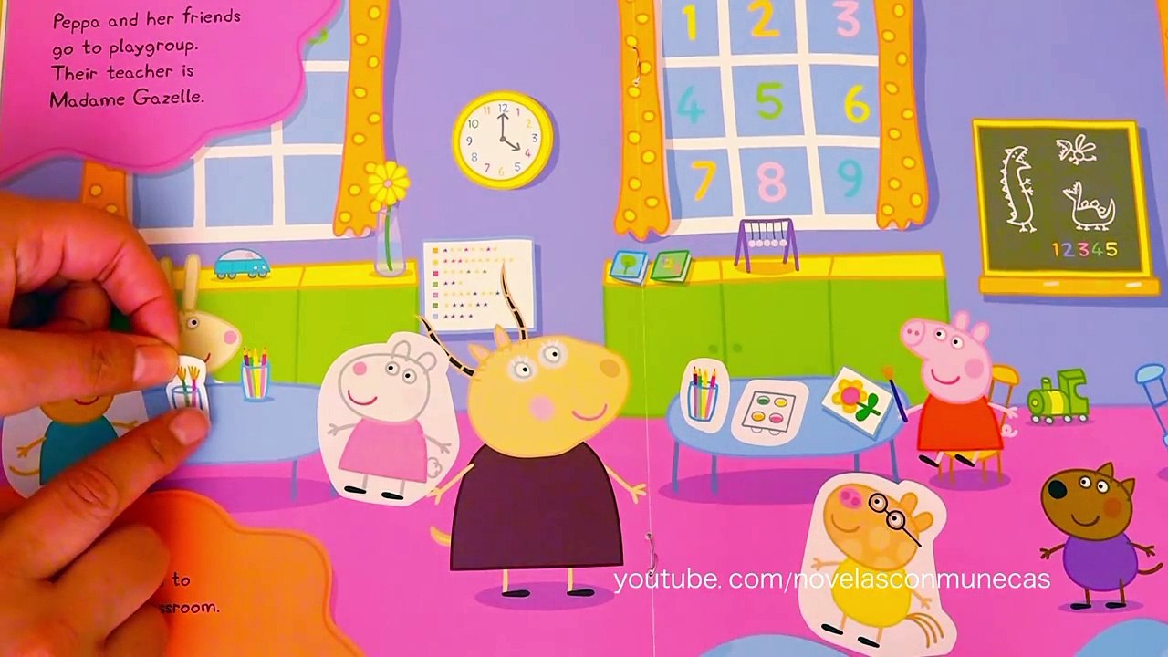 Pegatinas de Peppa Pig en español y su familia en su casa, en la escuela y el huerto de los abuelos – Видео Dailymotion