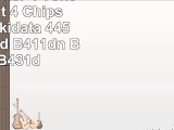 New Era Toner   4 Toner Refill Kit  4 Chips for OKI Okidata 44574701 B411d B411dn