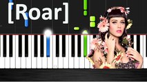 Katy Perry - Roar Piano Cover with Lyrics -- Synthesia Music Lesson - YouTube