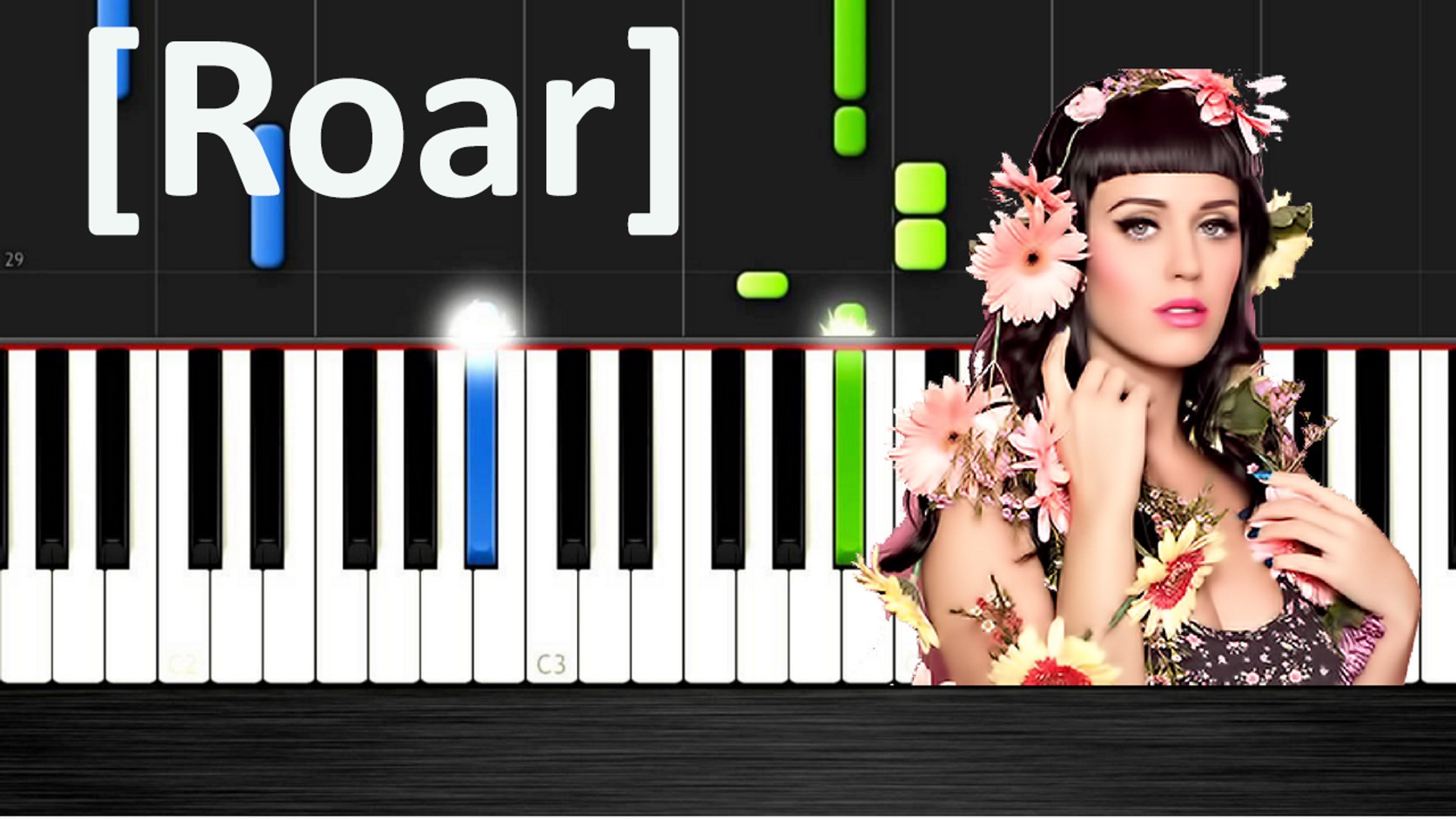 ⁣Katy Perry - Roar Piano Cover with Lyrics -- Synthesia Music Lesson - YouTube