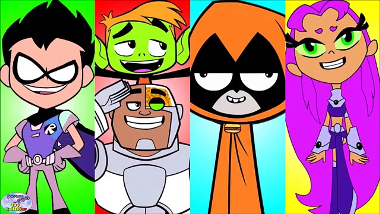 Teen Titans Go! Colors Of Raven Starfire Color Swap Transforms Surprise Egg and Toy Collector SETC