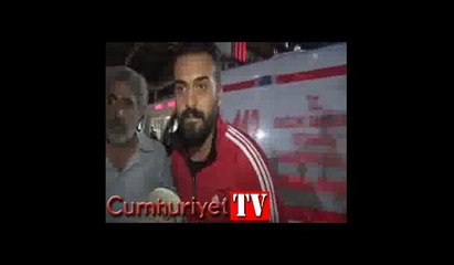 Sahada vurulan futbolcunun antrenörü konuştu