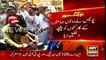 PTI, PML-N worker chants slogan against each other