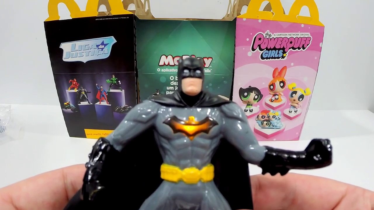 Coleção Bonecos Liga da Justiça Mclanche Feliz McDonalds 2016 Brinquedos