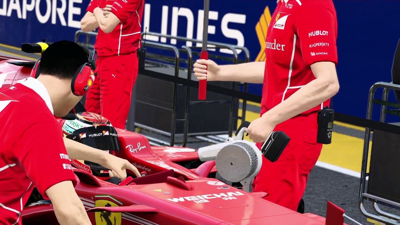 Singapore Marina Bay Street Circuit, Formula One F1, Grand Prix Singapour Vettel September 17th 2017