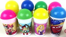 Balls Surprise Cups Spider Man Marvel Avengers Disney Princess Cars Peppa Pig Surprise Eggs and Toys