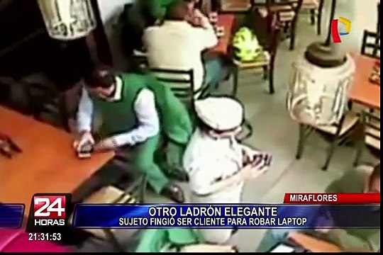 Ladrón elegante: sujeto se hizo pasar por cliente para robar costosa laptop