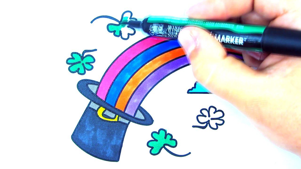 How to draw a rainbow, a flower, a castle, a chupa chups  Drawing for children