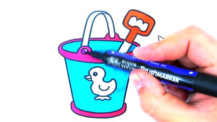 How to draw a rainbow, sun, fruit  Artistic markers  for children