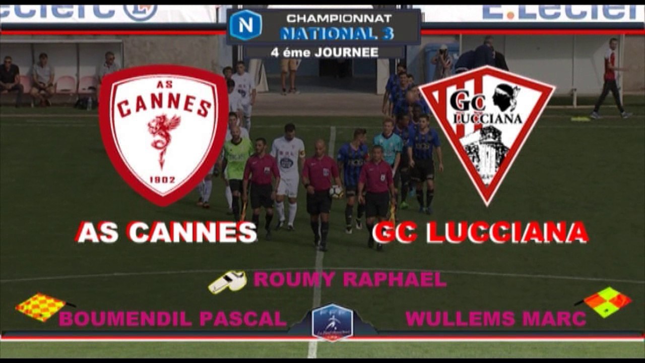 AS CANNES 2-0 GC LUCCIANA - J4 - NATIONAL 3 - 2017