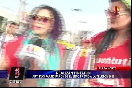 Pintatón: voluntarios y artistas participaron de evento previo a Teletón 2017