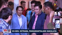 Ex-Sen. Estrada, pansamantalang nakalaya