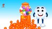 Colors for Children to Learn with Teeth Gumball Machine | Toothbrush Teeth | Kids Learning Videos