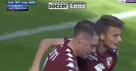 Torino 2 - 1	Sampdoria 17/09/2017 Andrea Belotti  Goal  HD
