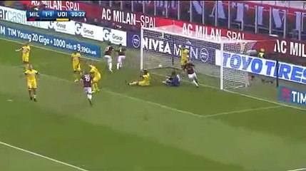 Nikola Kalinic Goal(31') - AC Milan 2 - 1 Udinese 17092017