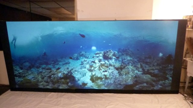 158 2.35:1 4K AND 3D READY PAINTED BLACK PROJECTION SCREEN!