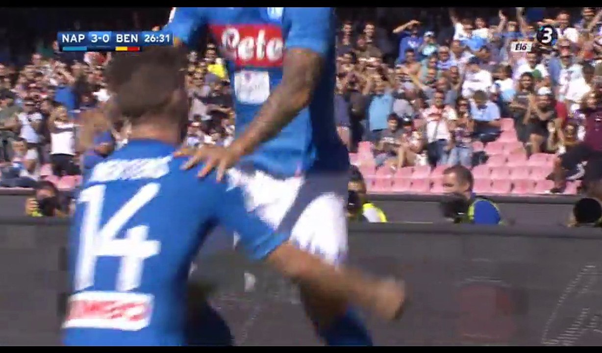 Dries Mertens Goal HD - Napoli 3-0 Benevento - 17.09.2017