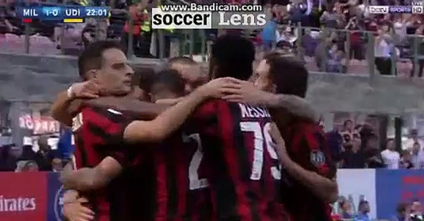 AC Milan 1 - 0 Udinese 17-09-2017 Nikola Kalini...