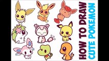 How to Draw Pokemon Charers (Cute Chibi Kawaii Baby) Easy Step by Step Drawing Tutorials