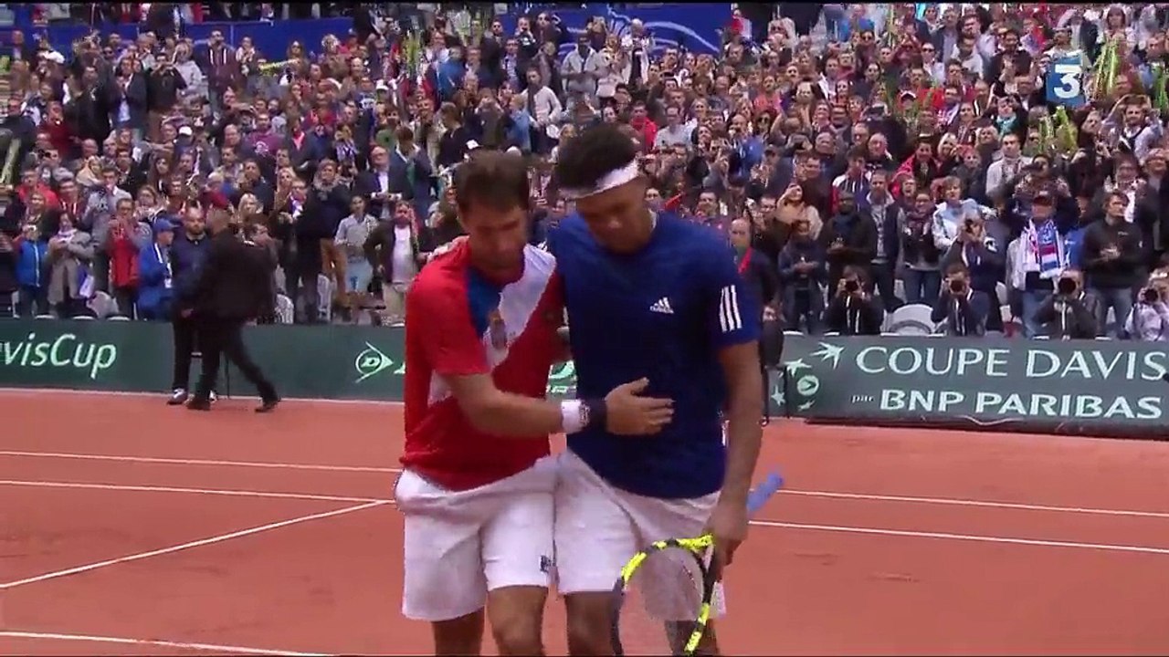 Coupe Davis : explosion de joie au stade de Lille après la qualification de l'équipe de France en finale