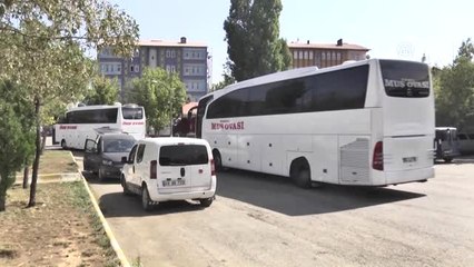 Muş Otogarında Yoğunluk