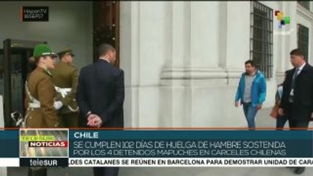 Chile: mapuches detenidos cumplen 102 días en huelga de hambre