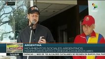 Movimientos sociales de Argentina se solidarizan con Venezuela