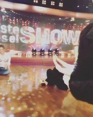 Paula en back foto en EEES - 14 de Septiembre