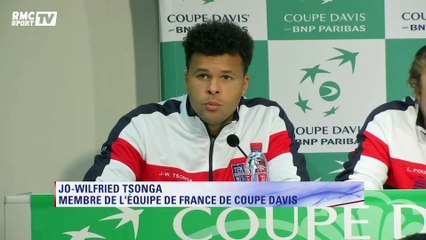 Coupe Davis - Tsonga : "Je suis tout simplement content pour l’équipe"