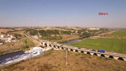 Edirne Guinness'e Aday Tarihi Köprü 1306 Metre Ölçüldü