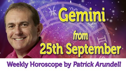 Gemini Weekly Horoscope from 25th September - 2nd October 2017