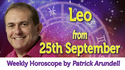 Leo Weekly Horoscope from 25th September - 2nd October 2017