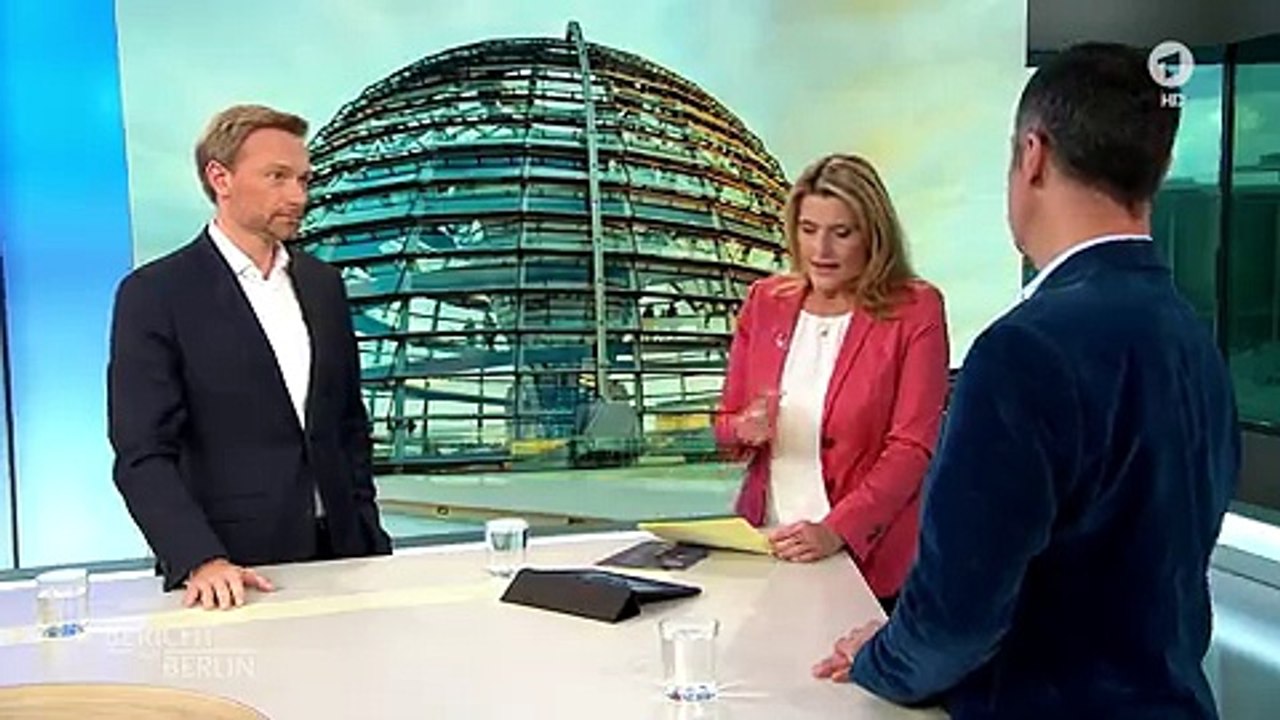 Christian Lindner (FDP) und Cem Özdemir (Grüne) im Schlagabtausch | Bericht aus Berlin | Das Erste