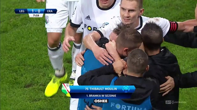 1-0 Thibault Moulin Goal Poland Ekstraklasa - 17.09.2017 Legia Warszawa 1-0 Cracovia